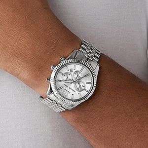 Michael Kors Silver Lexington watch